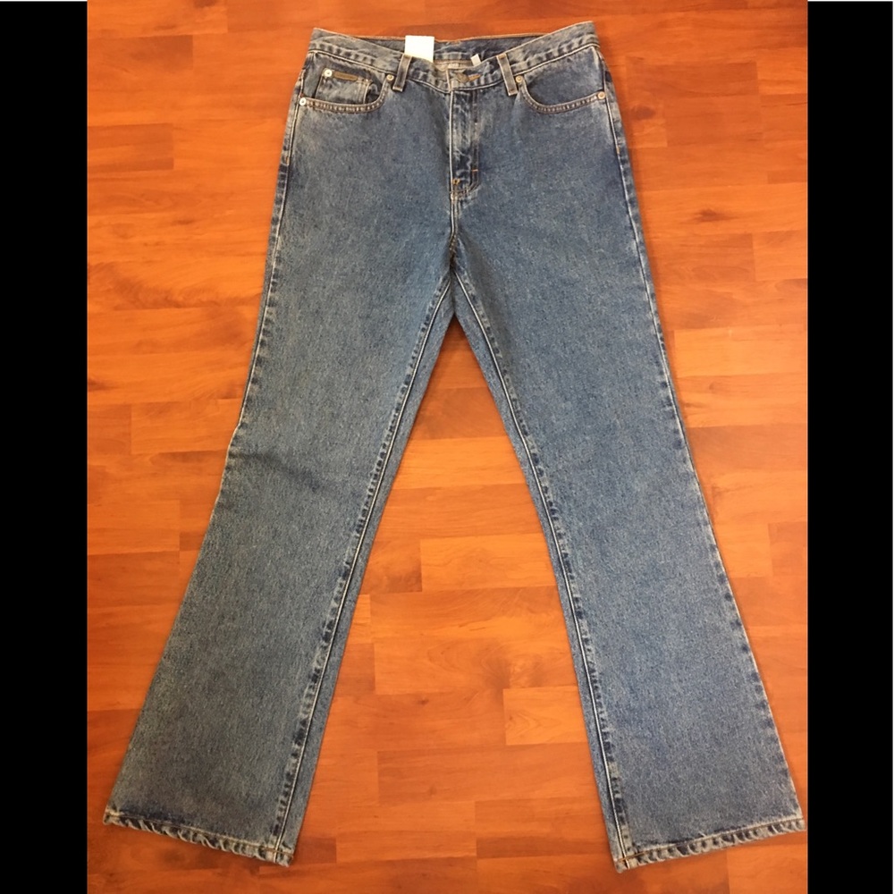 NWT CK Jeans Double Stone Wide Leg Jeans 32/9